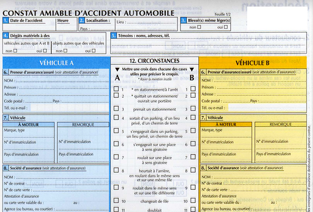 Constat amiable : comment le remplir après un accident ?